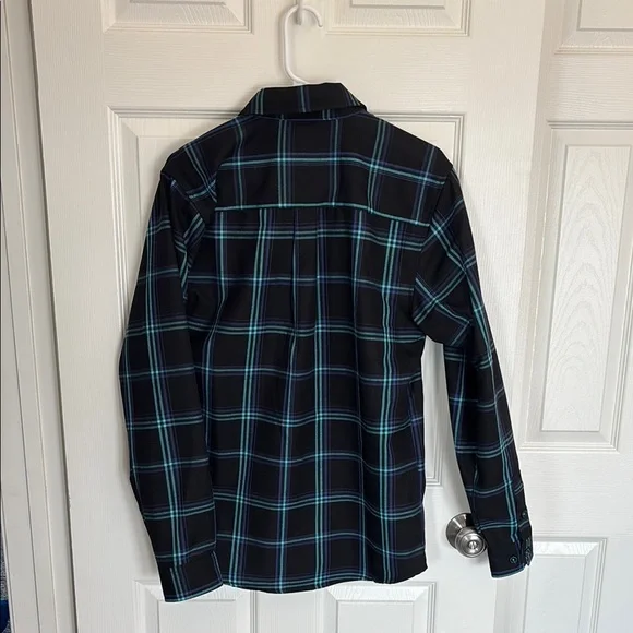 DIXXON Black and Blue Casual Button Down Shirt - Picture 3 of 4